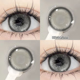 YICKYUE - 2pcs Grey Lenses Prescription Colored Contact Lenses for Eyes Myopia Eye Color Lenses Beauty Pupils Natural Blue Lens