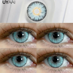 YICKYUE - NEW Color Contact Beauty Green Eyes Lens 14.5 Big Eyes Blue Colorcon Siri Pro Natual Brown Lens Cosmetic Beauty Colorcon