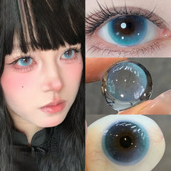YICKYUE - 1 Pair Realistic Contact Lenses Blue Contact Lenses for Eyes With Prescription Color Contacts Beauty Pupils Fast Delivery