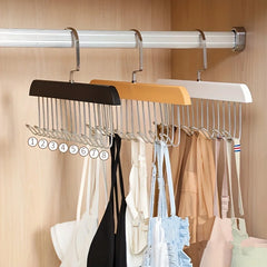YICKYUE - 2Pcs/Multifunctional Underwear Hanger Storage Rack for Home and Dormitory, Hooked Wave-Shaped Clothes Drying Rack
