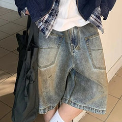 HEARUJOY - Casual Events Distressed Washed Pants Casual Fashion Shorts Brand New Summer Wear Lightweight Summer Pants For Beach Trip