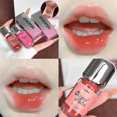 YICKYUE - Water Light Moisturizing Lip Gloss Long Lasting Rose Lipgloss Non-greasy Jelly Mirror Lip Glaze Plumping Lip Tint Korean Makeup
