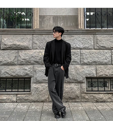 HEARUJOY - Spring Summer Men Formal Blazers Men Korean Fashion Loose Casual Dress Jacket Men Harajuku Social Suit Jacket Clothing