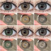 YICKYUE - New Style Colored Contact Lenses Gray Beauty Makeup Lenses Blue Lens Brown Eyes Contacts Yearly Green Eye Lens