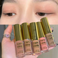 YICKYUE - 1Pc Nude Matte Liquid Eye Shadow Cream Longlasting Shiny Eyeshadow Shimmer Sequins Glitter Blush Makeup Pallette Comestics