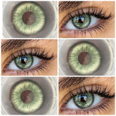 YICKYUE - 14.20mm Natural Circle Colored Contact Lenses, Vision Correction Diopters, for Women Daily Beauty & Cosmetic Makeup