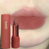 YICKYUE - Tea Brown Velvet Lip Gloss Lipstick Waterproof Long Lasting Sexy Red Brown Color Lip Gloss Smooth Everyday Lipstick Makeup Gifts