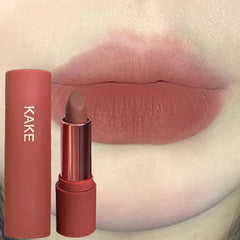 YICKYUE - Tea Brown Velvet Lip Gloss Lipstick Waterproof Long Lasting Sexy Red Brown Color Lip Gloss Smooth Everyday Lipstick Makeup Gifts