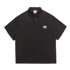 HEARUJOY - Polo Shirt Short-sleeved Men's Summer Trendy Collared T-shirt Loose Casual Half-sleeve Paul Shirt Top Men