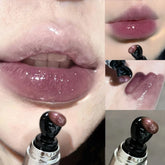 YICKYUE - Shimmer Purple Grape Lip Tint Hydrating Plumping Mirror Lipstick Moisturizing Long-lasting Lip Glaze Water Gloss Lipgloss Makeup