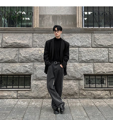 HEARUJOY - Spring Summer Men Formal Blazers Men Korean Fashion Loose Casual Dress Jacket Men Harajuku Social Suit Jacket Clothing