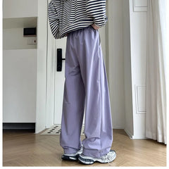 HEARUJOY - Wide leg pants men Casual Hiking Pants Unisex Camping Trekking Climbing Rain Pants Outdoor Sports Mountain Women Men Trousers