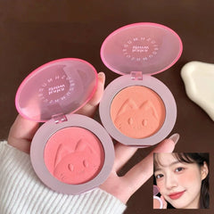 YICKYUE - Single Color Blush Powder Natural Highlighter Brightening Rouge 3 Colors Cheek Tint Mud Matte Low Saturation Pink Blusher Makeup