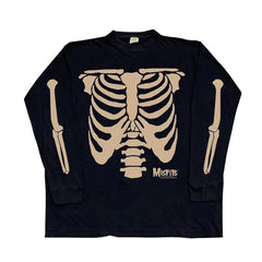 Hearujoy Mens T-Shirt Skull Print Hip-Hop Long Sleeved T-Shirt Autumn American Vintage Versatile Trendy Fashion Brand Top Men's Clothing