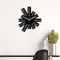 YICKYUE - Acrylic Wall Clock With Digital Scale, Rectangular Splicing, Silent Home Wall Decoration, Modern Minimalist Style Clock