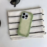 YICKYUE - Fashion Chic Fresh Emerald Green Color Smudging Color IMD Phone Case For iPhone 17 AIR 16 15 14 13 12 11 Pro MAX Plus Y2K Cover