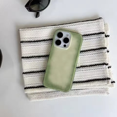 YICKYUE - Fashion Chic Fresh Emerald Green Color Smudging Color IMD Phone Case For iPhone 17 AIR 16 15 14 13 12 11 Pro MAX Plus Y2K Cover