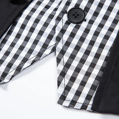 HEARUJOY - Fashion Business Vests Men's Suit Waistcoat Regular Length Garment Spring Autumn Fashion V Neck Sleeveless Plaid Pattern For Men