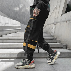 Hearujoy Techwear Cargo Pants Men Harajuku Cargo Trousers Male Hip Hop Loose Casual Streetwear Japanese Men Clothing Patchwork