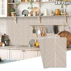 YICKYUE - 10/12/14 Pieces Of Modern Wind Wall Stickers, Self-Adhesive Stickers For Bedrooms And Bathrooms - Easy To Install -2D Flat
