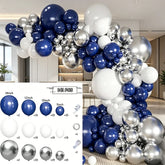 YICKYUE - 141pcs Premium Balloon Garland Arch Kit Shiny Chrome Latex Balloons for Bridal Shower Bachelorette Birthday Party Wedding Decor