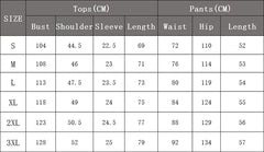 HEARUJOY - Summer Men's Suit Solid Geometric Jacquard Loose Outfits O-neck Short Sleeved T-shirt And Shorts Two-piece Casual Set Man