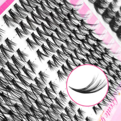 YICKYUE - Mixed Segment Manga Eyelashes 10-16mm Fluffy Fairy False Lashes Vivid Daily Volume Lash Extension Makeup For Daily Party Wedding