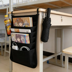 YICKYUE - 1pcs Desk Side Storage Bag Hanging Book Bag for Students Desktop Organizer Pouch