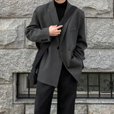HEARUJOY - Spring Summer Men Formal Blazers Men Korean Fashion Loose Casual Dress Jacket Men Harajuku Social Suit Jacket Clothing