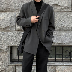 HEARUJOY - Spring Summer Men Formal Blazers Men Korean Fashion Loose Casual Dress Jacket Men Harajuku Social Suit Jacket Clothing
