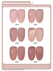 YICKYUE - New Spring Versatile Nude Gel Nail Polish, Sheer Natural White Nude, Pure Desire Style, Whitening Nail Art Special