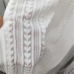 YICKYUE - Heart Lace Screen Curtain Blackout Window Screen No Punching Door Curtains Suitable for Bedrooms Kitchens Study Room 1pcs