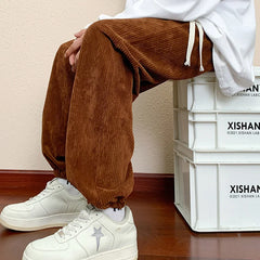 HEARUJOY - Autumn New Corduroy Joggers Men Baggy Harem Pants Korean Fashion Men Jogging Sweatpants Woman Casual Trousers Streetwear Men