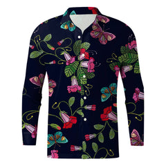 HEARUJOY - Fashion Classic Fit Business Casual Shirt Men Long Sleeve Winter Casual Printed Shirts Fashion Top Blouse Man Clothing Camisas