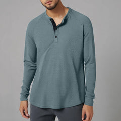 HEARUJOY - Mens Bottom Shirt Waffle T-Shirt Mens Solid Color V Neck Long Sleeve Body Shirt Bottom Shirt Bodysuit Men Men Micro Underwear