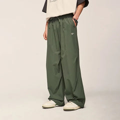 Hearujoy Parachute Wide Leg Pants Men Baggy Trousers Male Joggers Sweatpants Oversized Loose Casual Sports Streetwear Hip Hop