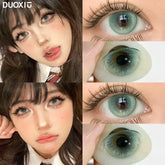 YICKYUE - 1Pair Natural Colored Eyes Lenses Green Lenses Contacts Lens Beauty Pupils with Graduation Contact Korean Lenses Make Up