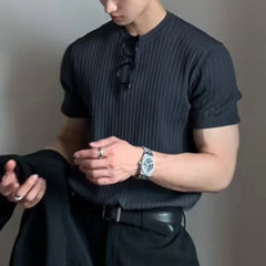 HEARUJOY - Men T Shirt T Shirt Casual Men O Neck Short Sleeve Solid Color Streetwear T Shirt For Men Fashion High Quality