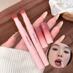 YICKYUE - Velvet Lip Gloss Matte Grey Pink Red Shiny Lipstick Long Lasting Waterproof Lip Mud Non-fading Lips Cosmetic Makeup