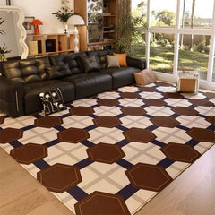 YICKYUE - American Style Living Room Decoration Retro Carpet Large Area Rugs for Bedroom Washable Lounge Floor Mat Home Anti-slip Soft Rug