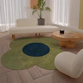 YICKYUE - Flower Pattern Carpets for Living Room Thick Plush Bedside Floor Mat Fluffy Soft Rug Nordic Style Bedroom Decor Irregular Carpet