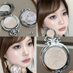 YICKYUE - Monochrome Highlighter Champagne Gold Glitter Brighten Shiny Eye Makeup Diamond Shimmer Eyeshadow Palette Contouring