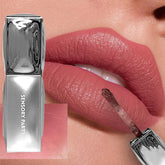 YICKYUE - 1 Pcs Waterproof Matte Velvet Lip Gloss Nude Pink Colors Long Lasting Non-stick Cup Not Easy To Fade Lip Gloss Lipstick Makeup