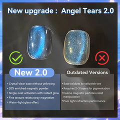YICKYUE - 10ml Blue Tears Cat Magnetic Gel Ultra Shining Auroras Glitter Soak Off UV Gel Nail Art Varnish Manicure Supplies