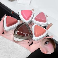 YICKYUE - Facial Blush Peach Pink Cream Blusher Monochrome Cheek Tint Moisturizing Waterproof Natural Rouge Contour Makeup Beauty Cosmetic