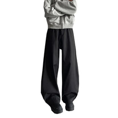 HEARUJOY - Grey Suit Pants Men Fashion Society Mens Black Dress Pants Korean Loose Casual Wide Leg Pants Mens Office Formal Trousers