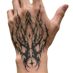 YICKYUE - Herbal Insect Temporary Tattoos for Woman Man Hand Art Fake Tattoo Waterproof Thorns Sticker Lasting Punk Tatuajes Temporales
