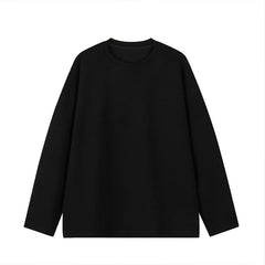 HEARUJOY - Autumn Pleated T Shirt Men Oversized Fashion Casual White T Shirt Men Streetwear Korean Loose Long Sleeved T-shirt Mens Top