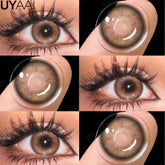 YICKYUE - Colored Contact Makeup Natural Brown Eye Lenses Lovesick Series Cosmetics Gray Lenses Woman Makeup Green Beauty Contacts