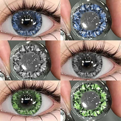 YICKYUE - 2pcs Diamond Cosplay Nightclub Party Contact Lenses Luxury Cosmetic Eye Softlens